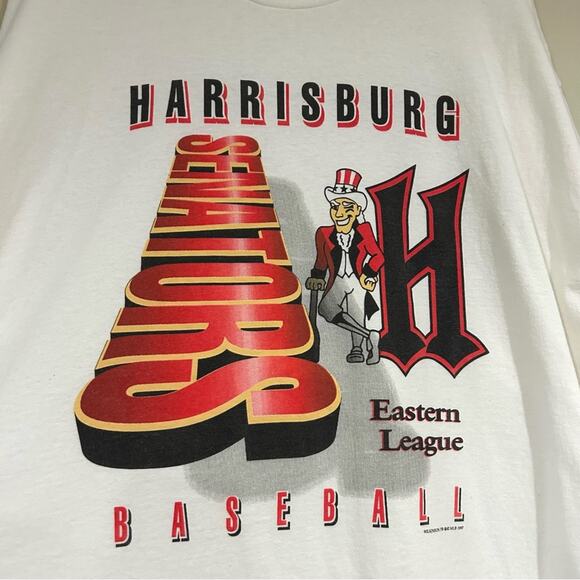 Vintage 1997 Harrisburg Senators Baseball Shirt - Picture 2 of 3